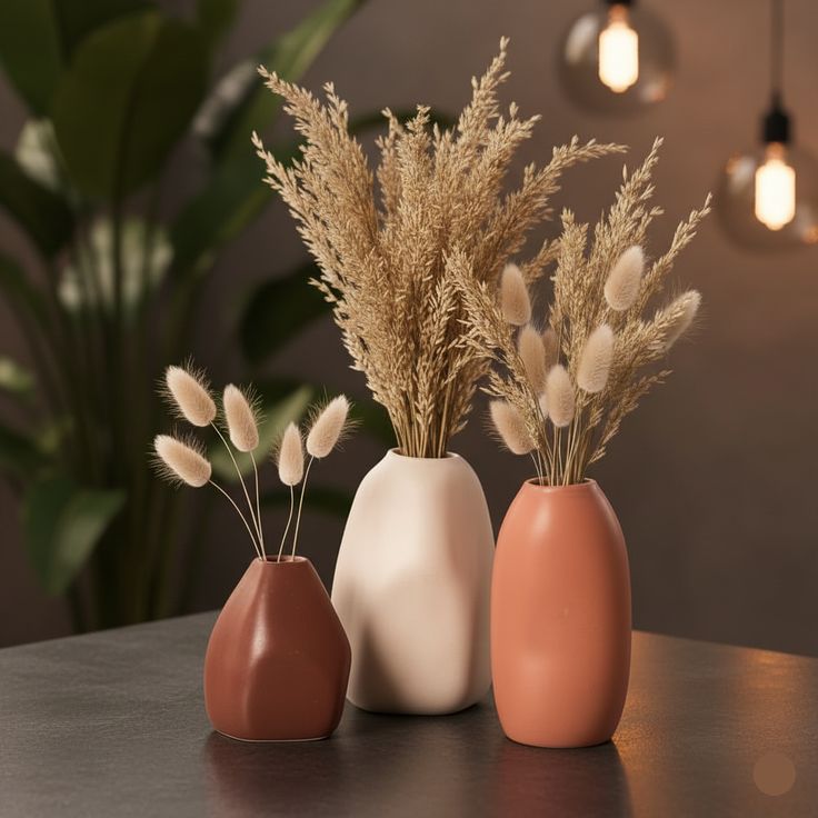 Modern ceramic vase collection